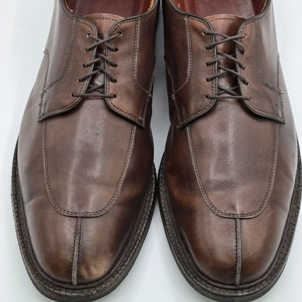 Allen Edmonds Shoes Mens Size 15 Brown Derby Ashton Leather Dress Made In USA